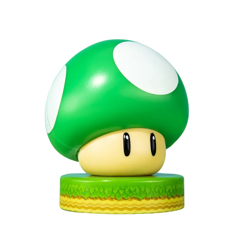 1Up Level Up grüner Pilz Super Mario - Icons Light Lampe Licht Nachtlicht