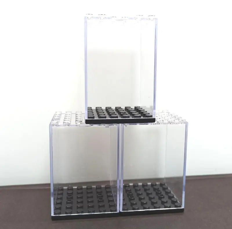 3 Single Showcases von hehepopo - Minifiguren Schaukasten -