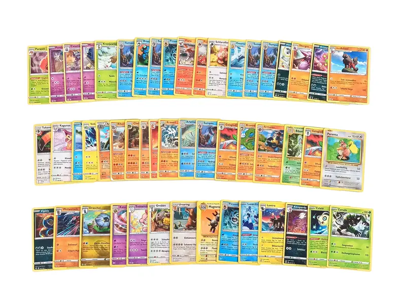 50 seltene * Stern Pokémon-Karten RARE - Deutsch - Sortiert und zufällig gemischt - Hol dir die stärksten Pokemon in dein Deck
