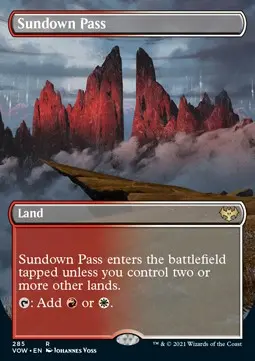Abendsonnen-Pass XVOW-285 Rare Excellent Deutsch