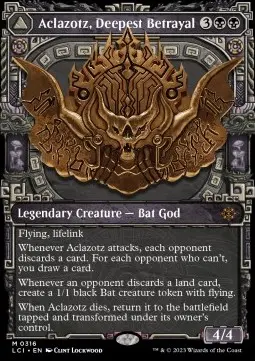 Aclazotz, Tiefster Verrat // Tempel der Toten XLCI-316 Mythic Near Mint Deutsch Foil