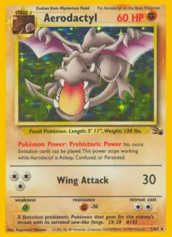 Aerodactyl FO-1 Holo Rare Light Played Deutsch