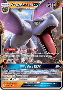 Aerodactyl GX UNM-106 Ultra Rare Deutsch