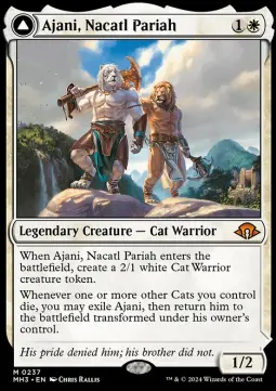 Ajani, Nacatl Pariah // Ajani, Nacatl Avenger MH3-237 Mythic Near Mint Englisch Foil