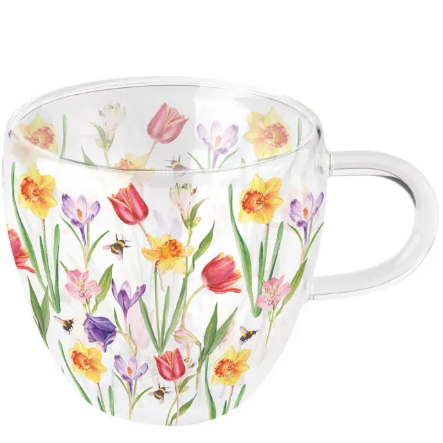 Ambiente - Doppelwandiges Glas 0.2 L - Frühling