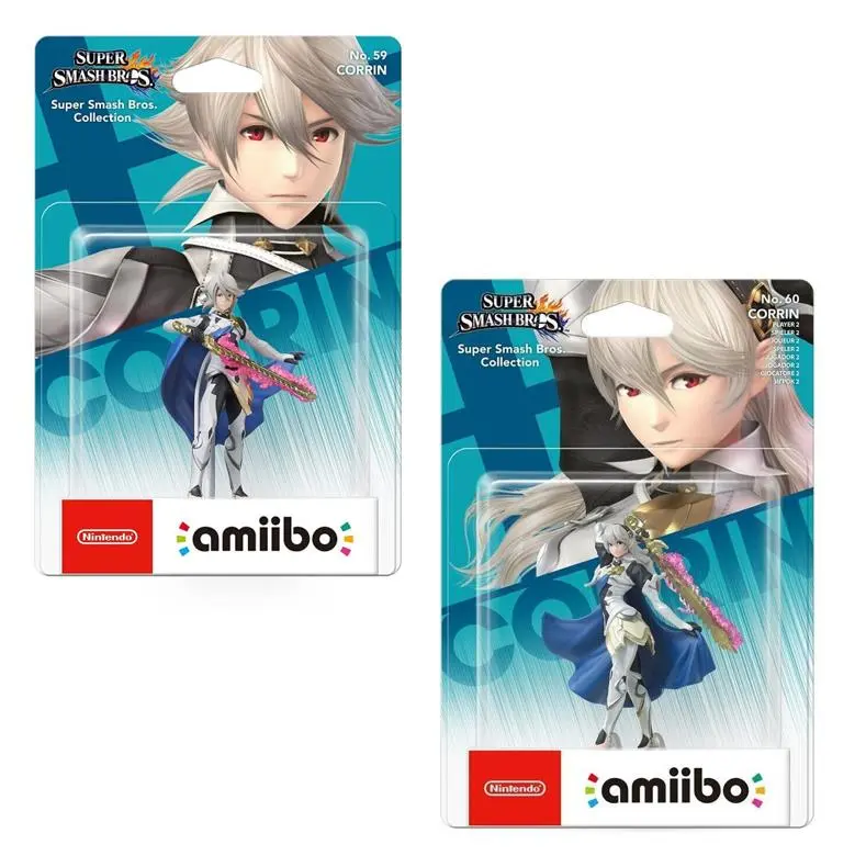 Amiibo No. 59 & No. 60 Corrin Fire Emblem Super Smash Bros. Collection - Nintendo - NEU OVP
