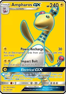 Ampharos GX TEU-163 Ultra Rare Deutsch