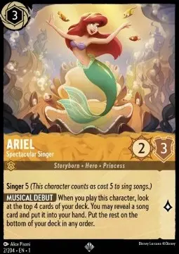 Arielle - Spektakuläre Sängerin 1TFC-2 Super Rare Excellent Deutsch Foil