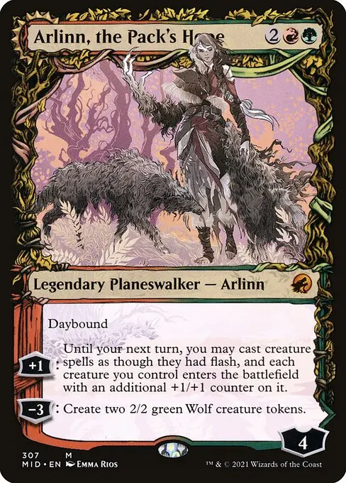 Arlinn, the Pack's Hope // Arlinn, the Moon's Fury (V.2) XMID-307 Mythic Englisch