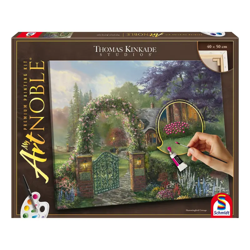 Artnoble Kinkade Hummingbird Cottage Malen 40x50cm