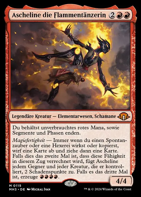 Ascheline die Flammentänzerin MH3-115 Mythic Deutsch