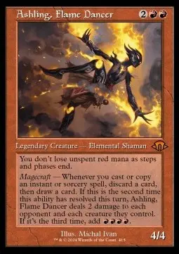Ascheline die Flammentänzerin (V.2) XMH3-415 Mythic Near Mint Deutsch