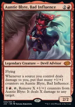 Auntie Blyte, Bad Influence J22-30 Mythic Excellent Englisch