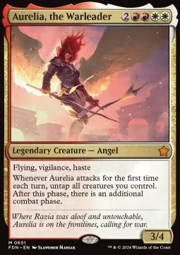 Aurelia, the Warleader SFDN-651 Mythic Near Mint Englisch