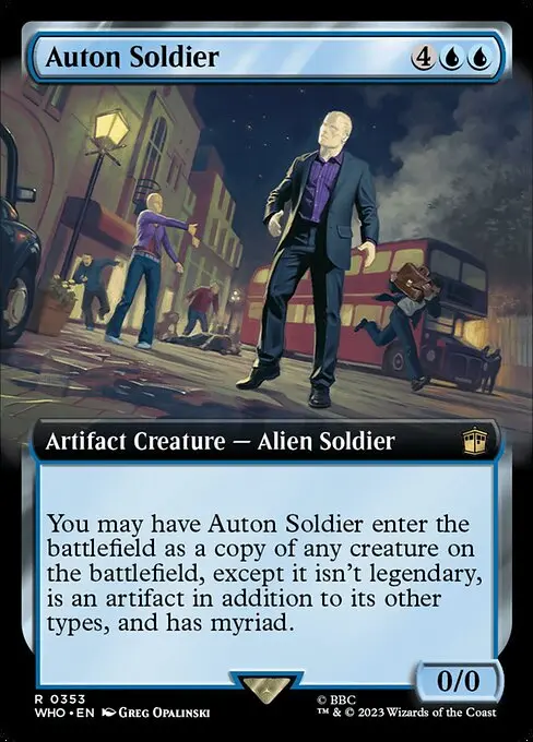 Auton-Soldat (V.1) XWHO-353 Rare Deutsch