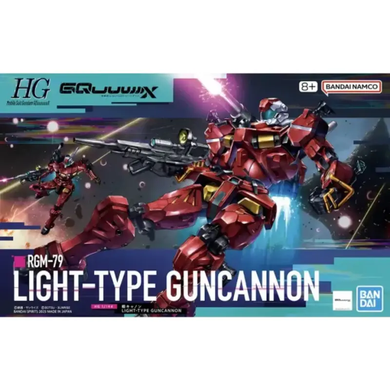 Bandai HG Light-Type Guncannon Mobile Suit Gundam GQuuuuuuX (1/144)