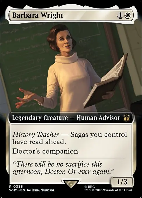 Barbara Wright (V.1) XWHO-335 Rare Deutsch