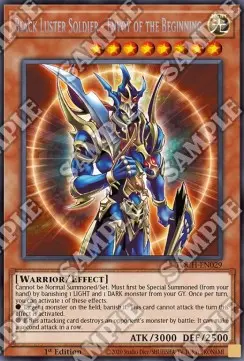 Black Luster Soldier - Envoy of the Beginning (V.2) TOCH-EN029 Collectors Rare Englisch