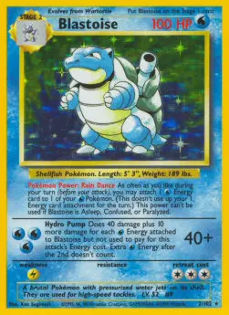 Blastoise BS-2 Holo Rare Englisch