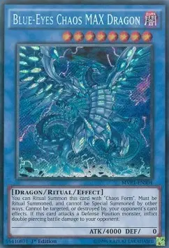 Blauäugiger Chaos-MAX-Drache (V.3) MVP1-S04 Secret Rare Near Mint Deutsch 1. Auflage