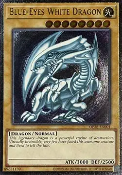 Blauäugiger w. Drache OP28-DE001 Ultimate Rare Deutsch
