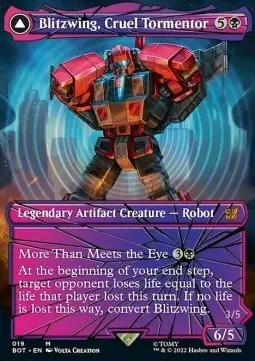 Blitzwing, Cruel Tormentor // Blitzwing, Adaptive Assailant (V.2) BOT-19 Mythic Excellent Deutsch