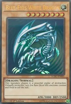 Blue-Eyes White Dragon (V.3) LCKC-EN001 Ultra Rare Englisch