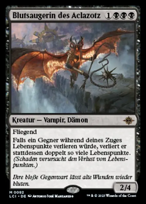 Blutsaugerin des Aclazotz LCI-92 Mythic Deutsch