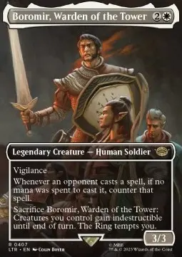 Boromir, Warden of the Tower XLTR-407 Rare Near Mint Englisch Foil