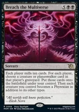 Breach the Multiverse MOM-94 Rare Excellent Englisch Foil