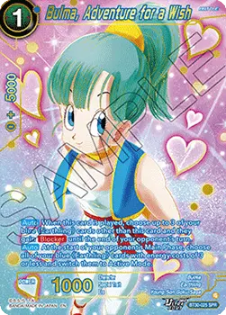 Bulma, Adventure for a Wish - Three Glorious Fighters (Special Rare) [BT30-025]