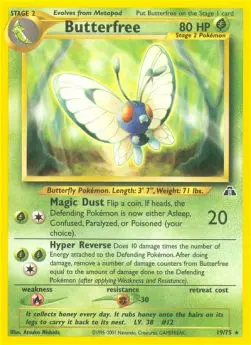 Butterfree NDI-19 Rare Englisch