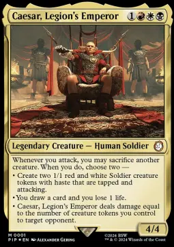 Caesar, Legion's Emperor PIP-1 Mythic Excellent Englisch Foil