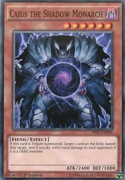 Caius der Schattenmonarch SR01-004 Common Excellent Deutsch