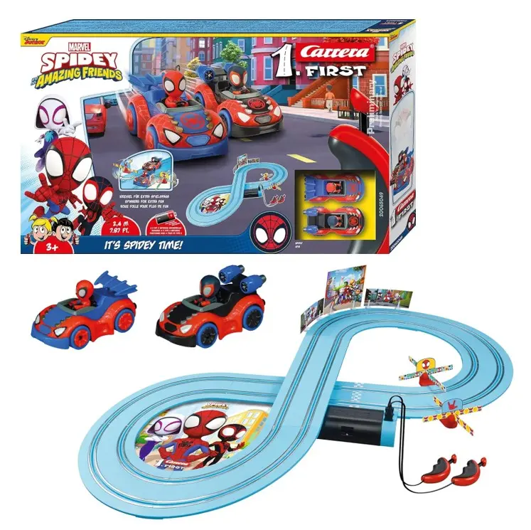 Carrera First Spider-Man Spidey Amazing Friends 2,4m Spielbahn Rennbahn für Kinder - neuwertig