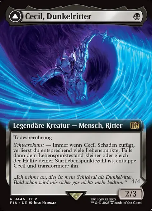 Cecil, Dark Knight // Cecil, Redeemed Paladin (V.2) XFIN-445 Rare Deutsch