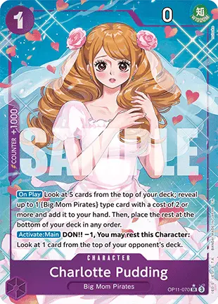 Charlotte Pudding (OP11-070) (V.2) OP11 Alternate Art Englisch