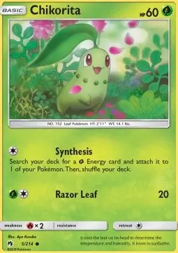 Chikorita LOT-5 Common Englisch