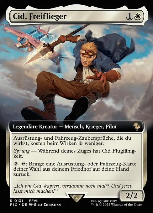 Cid, Freeflier Pilot XFIC-131 Rare Deutsch