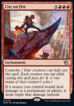 City on Fire MOM-135 Rare Excellent Englisch Foil