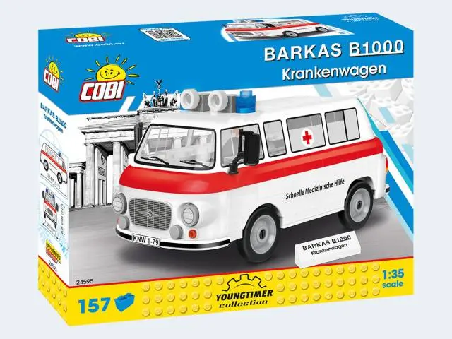 COBI Youngtimer Bausatz Barkas B1000 Krankenwag