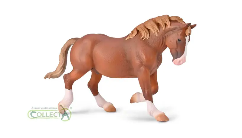 CollectA - 80008 - BRETONISCHES ZUGPFERD HENGST FUCHS (XL)