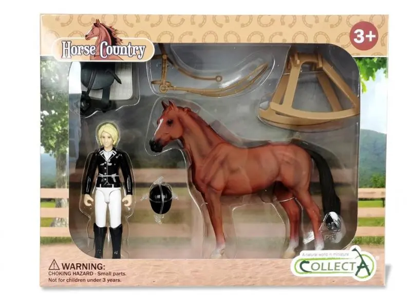 CollectA - 84244 - TURNIERREITERIN & ZUBEHÖR - WINDOW BOX