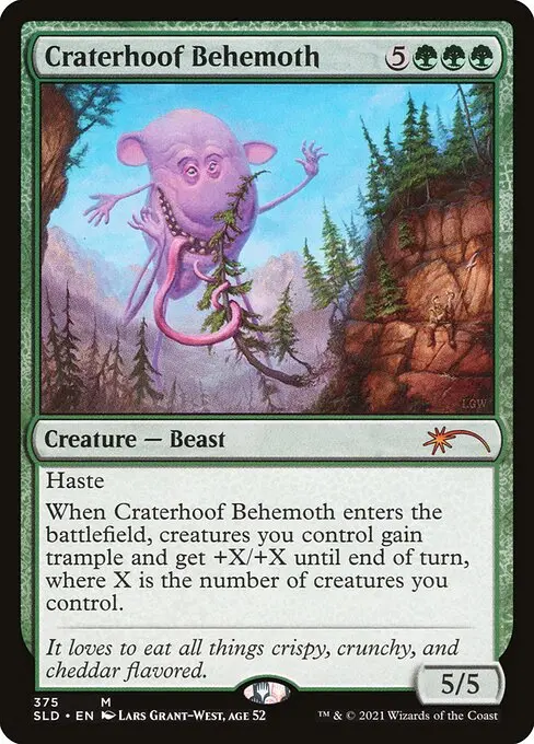 Craterhoof Behemoth (V.1) SLDXL-375 Mythic Englisch