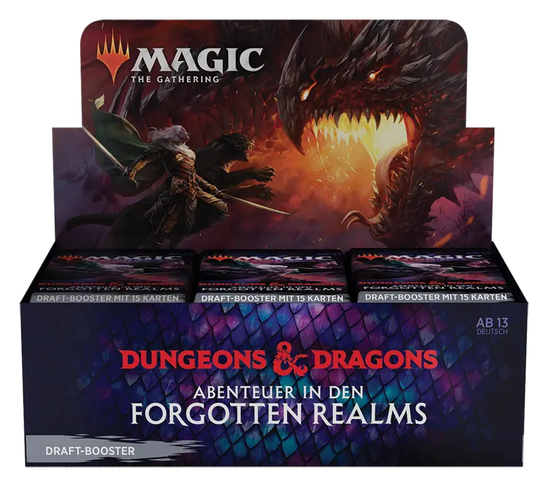 D&D Adventures in the Forgotten Realms - Draft-Booster Display - deutsch