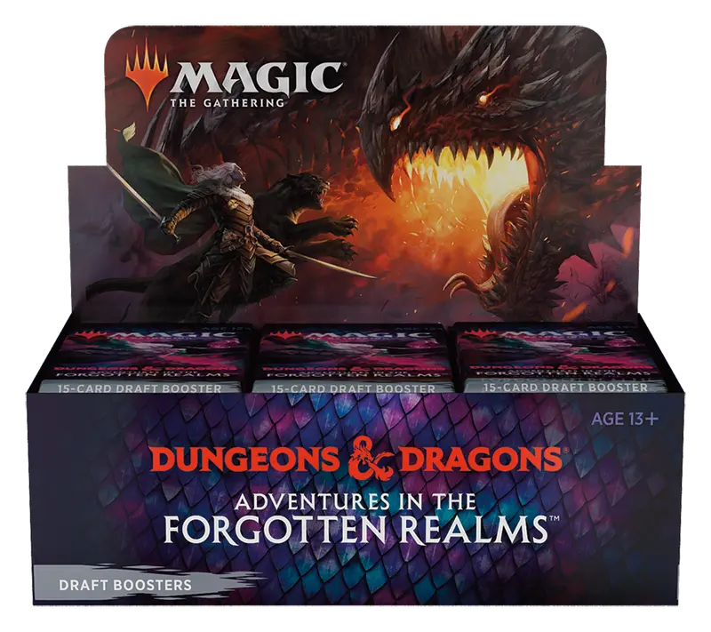 D&D Adventures in the Forgotten Realms - Draft-Booster Display - englisch