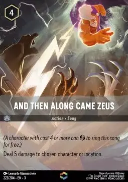 Dann Kam de Große Zeus (V.2) 3INK-222 Enchanted Excellent Deutsch Foil