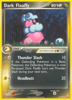 Dark Flaaffy TRR-33 Uncommon Englisch
