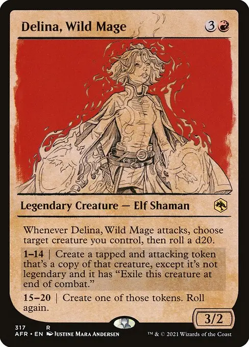 Delina, Wild Mage XAFR-317 Rare Englisch