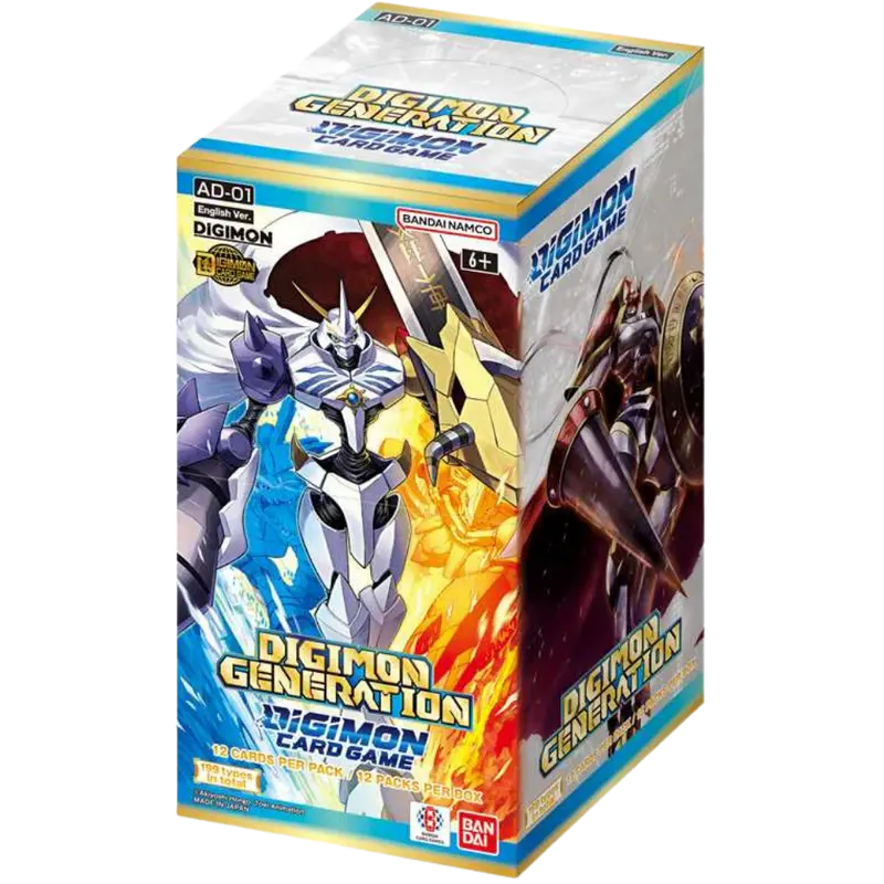 Digimon Card Game – AD-01 Digimon Generation – Advanced Booster Display (12 Packs) – EN